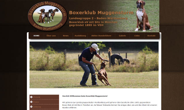 Responsive CMS website for a boxing club