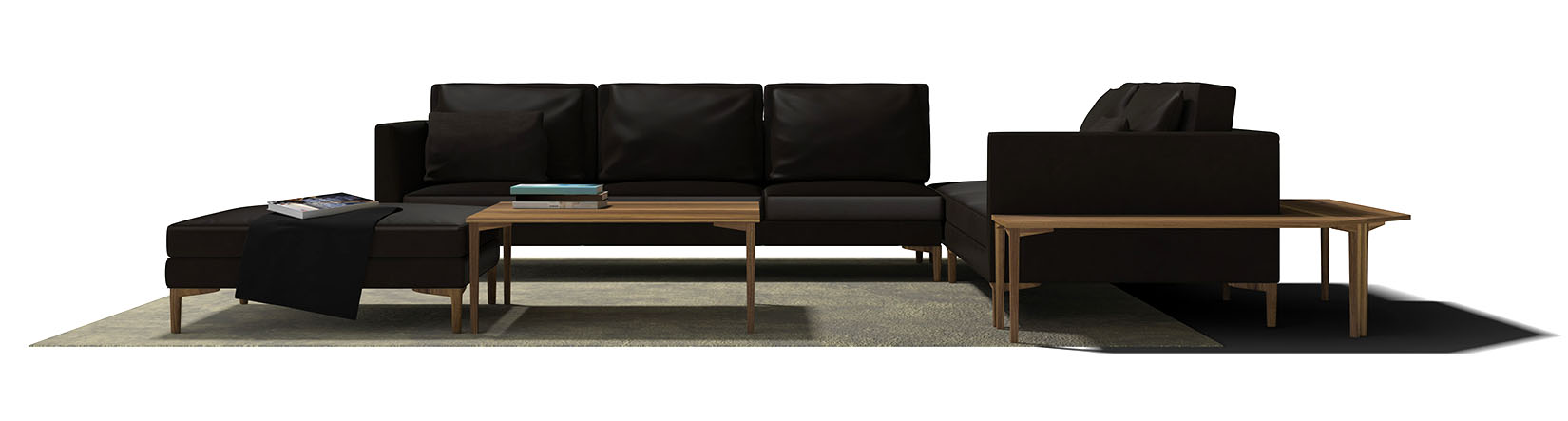 3d mdel sofa and table