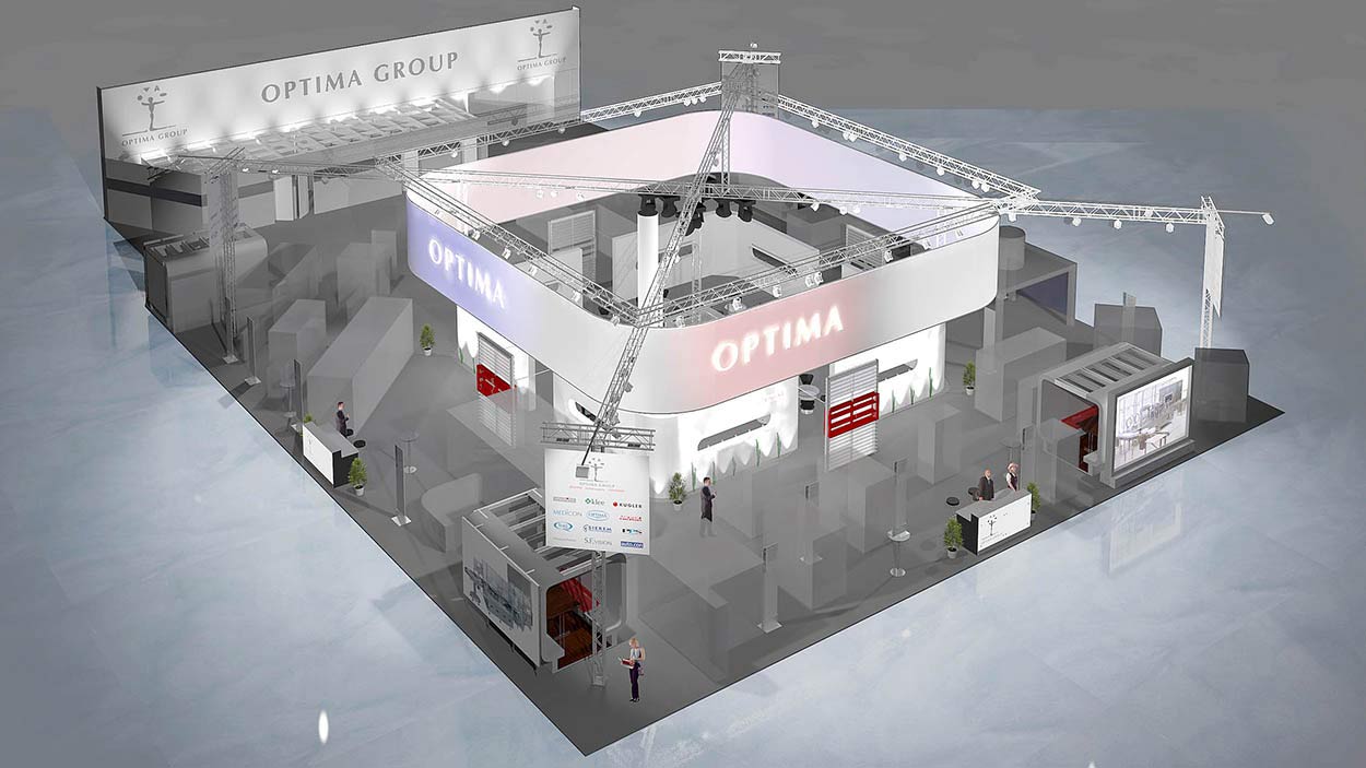 3d render fair optima areal view