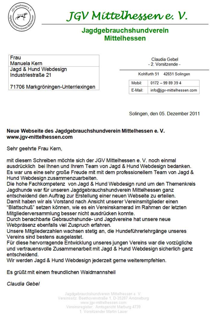 jgv referenzschreiben