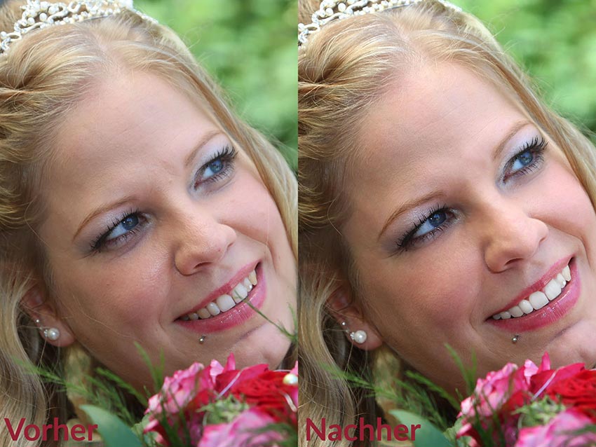 Image editing, retouching and montage of photographs